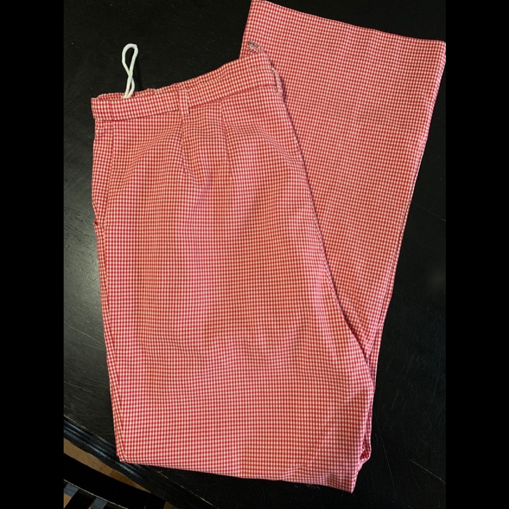 Mimi maternity red & white pants